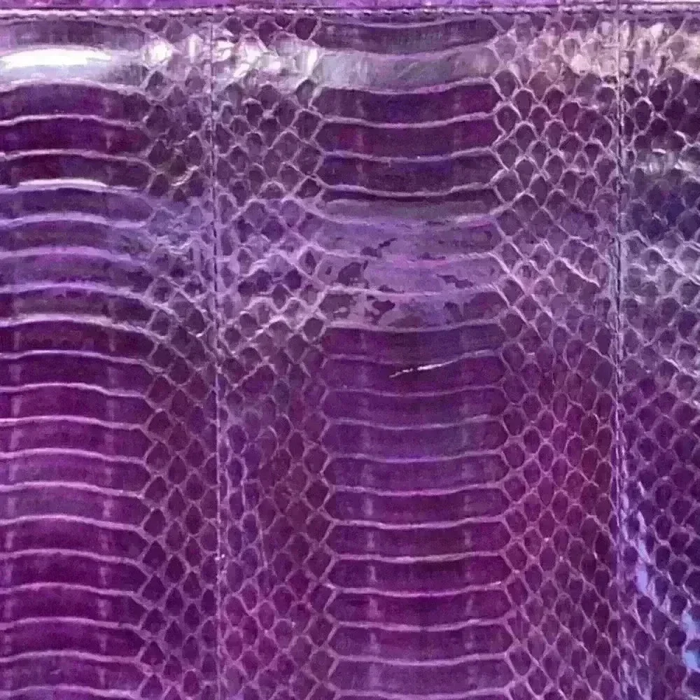 Purple Snake Skin Vintage Clutch / Crossbody Bag